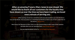 Desktop Screenshot of maryjanesbar.com