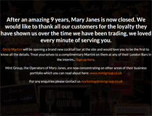 Tablet Screenshot of maryjanesbar.com